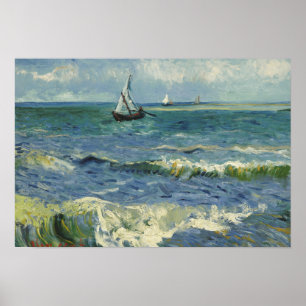 Vincent van Gogh - Seascape bij Les Saintes Poster