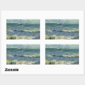 Vincent van Gogh - Seascape bij Les Saintes Rechthoekige Sticker (Vel)