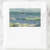 Vincent van Gogh - Seascape bij Les Saintes Rechthoekige Sticker (Tas)
