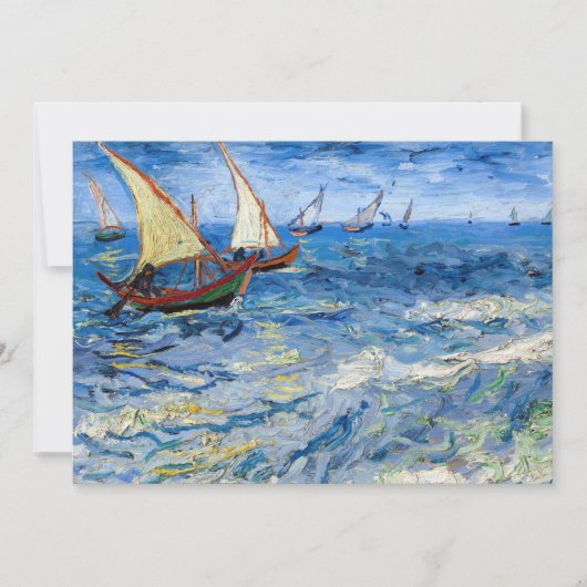 Vincent van Gogh - Seascape in Saintes-Maries Bedankkaart (Voorkant)