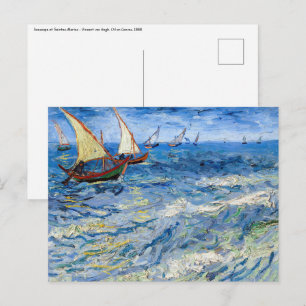 Vincent van Gogh - Seascape in Saintes-Maries Briefkaart