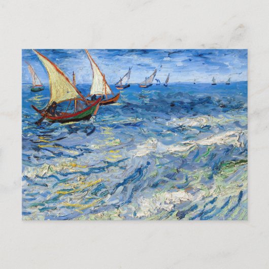 Vincent van Gogh - Seascape in Saintes-Maries Briefkaart (Voorkant)