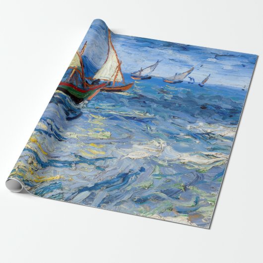 Vincent van Gogh - Seascape in Saintes-Maries Cadeaupapier (Uitgerold)