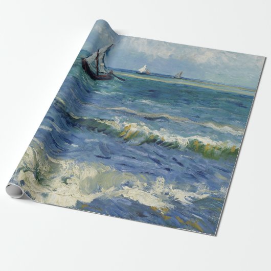 Vincent Van Gogh - Seascape in Saintes-Maries Cadeaupapier (Uitgerold)
