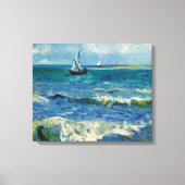 Vincent Van Gogh - Seascape in Saintes-Maries Canvas Afdruk (Voorkant)