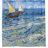 Vincent van Gogh - Seascape in Saintes-Maries Douchegordijn (Voorkant)