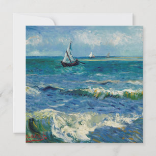 Vincent Van Gogh - Seascape in Saintes-Maries Feestdagenkaart