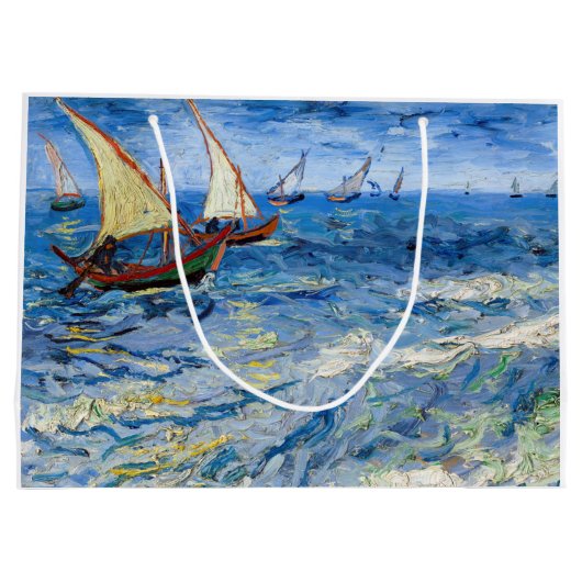 Vincent van Gogh - Seascape in Saintes-Maries Groot Cadeauzakje (Achterkant)