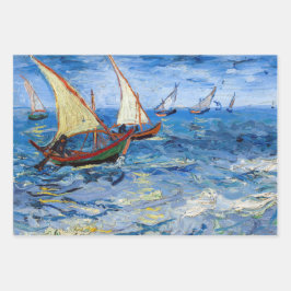 Vincent van Gogh - Seascape in Saintes-Maries Inpakpapier Vel