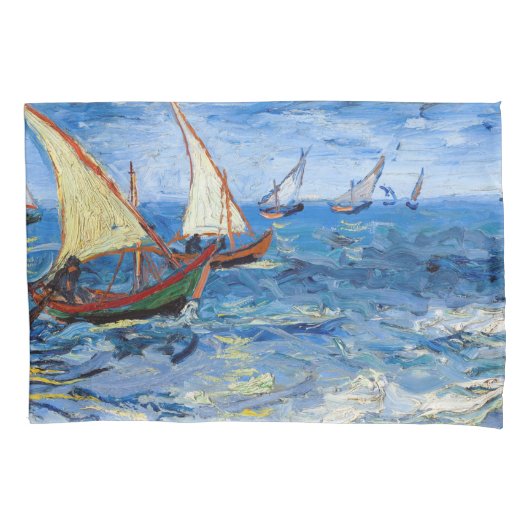 Vincent van Gogh - Seascape in Saintes-Maries Kussensloop (Voorkant)