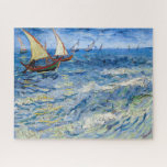 Vincent van Gogh - Seascape in Saintes-Maries Legpuzzel<br><div class="desc">Seascape bij Saintes-Maries - Vincent van Gogh,  Oil on Canvas,  1888</div>