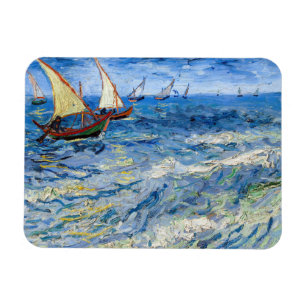 Vincent van Gogh - Seascape in Saintes-Maries Magneet