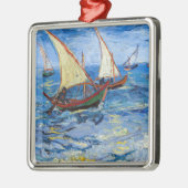 Vincent van Gogh - Seascape in Saintes-Maries Metalen Ornament (Links)