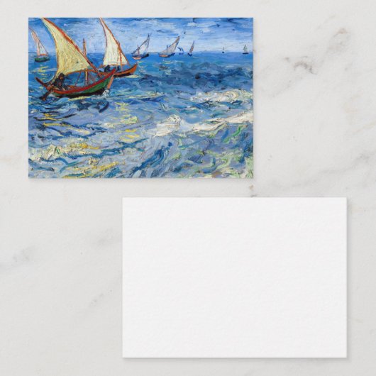 Vincent van Gogh - Seascape in Saintes-Maries Notitiekaartje (Voorkant / Achterkant)