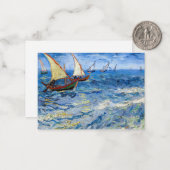 Vincent van Gogh - Seascape in Saintes-Maries Notitiekaartje (Voorkant / Achterkant in situ)