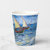 Vincent van Gogh - Seascape in Saintes-Maries Papieren Bekers (Achterkant)