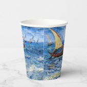 Vincent van Gogh - Seascape in Saintes-Maries Papieren Bekers (Rechts)