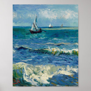 Vincent Van Gogh - Seascape in Saintes-Maries Poster