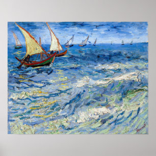 Vincent van Gogh - Seascape in Saintes-Maries Poster