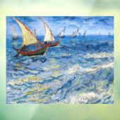 Vincent van Gogh - Seascape in Saintes-Maries Raamsticker (Vel 3)