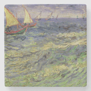 Vincent van Gogh   Seascape in Saintes-Maries Stenen Onderzetter