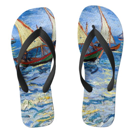 Vincent van Gogh - Seascape in Saintes-Maries Teenslippers (Voetbed)