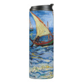 Vincent van Gogh - Seascape in Saintes-Maries Thermosbeker (Gedraaid links)