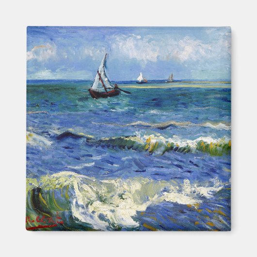 Vincent van Gogh Seascape Magneet (Voorkant)