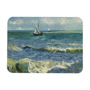 Vincent van Gogh - Seascape nabij Les Saintes Magneet