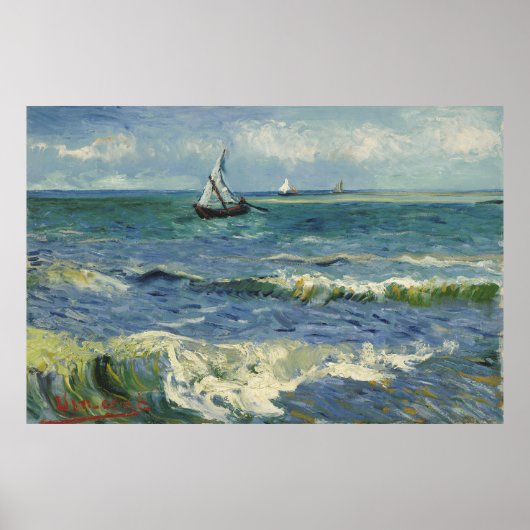 Vincent Van Gogh "Seascape"/ Poster (Voorkant)