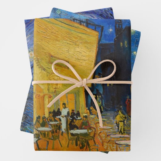 Vincent Van Gogh - Selectie Nacht Meesterwerken Inpakpapier Vel (In situ)