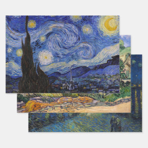 Vincent Van Gogh - Selectie van Meesterwerken Inpakpapier Vel