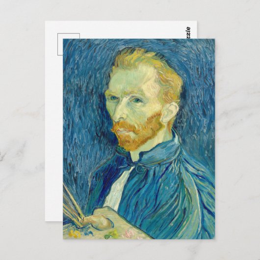 Vincent Van Gogh Self Portrait 1889 Briefkaart (Voorkant / Achterkant)