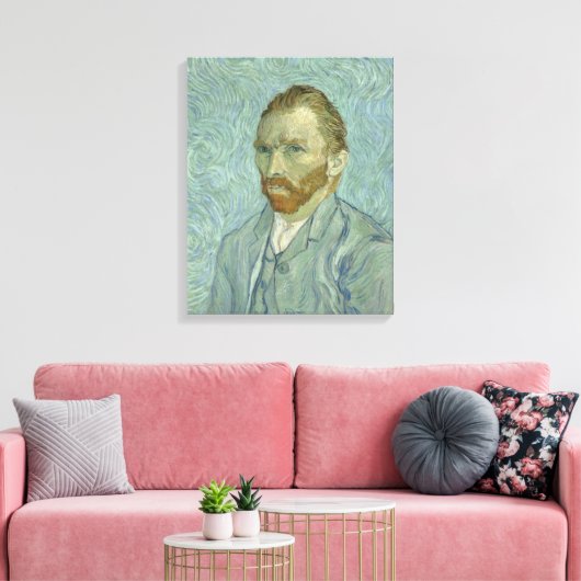 Vincent Van Gogh Self-Portrait 1889 Canvas Afdruk (Insitu (Woonkamer))