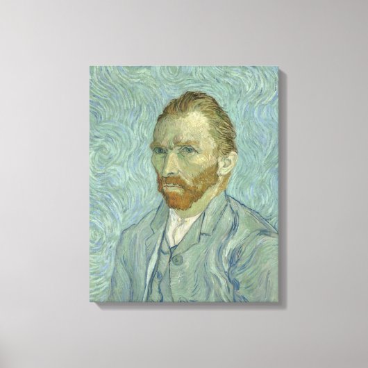Vincent Van Gogh Self-Portrait 1889 Canvas Afdruk (Voorkant)