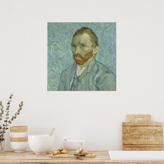 Vincent Van Gogh Self-Portrait 1889 Poster (Keuken)