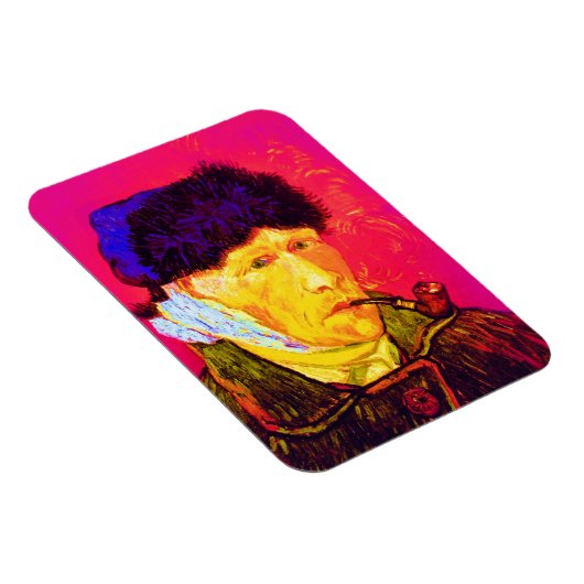 Vincent Van Gogh - Self Portrait Bandage Pop Art Magneet (Rechterzijde)