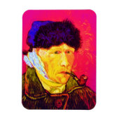 Vincent Van Gogh - Self Portrait Bandage Pop Art Magneet (Verticaal)