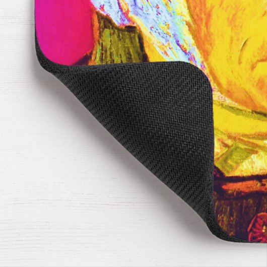 Vincent Van Gogh - Self Portrait Bandage Pop Art Muismat (Hoek)