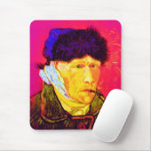 Vincent Van Gogh - Self Portrait Bandage Pop Art Muismat (Met muis)