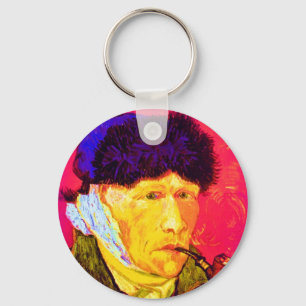 Vincent Van Gogh - Self Portrait Bandage Pop Art Sleutelhanger
