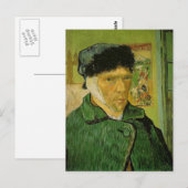Vincent Van Gogh Self Portrait Bandaged Ear Briefkaart (Voorkant / Achterkant)