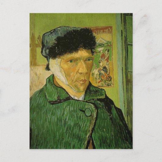 Vincent Van Gogh Self Portrait Bandaged Ear Briefkaart (Voorkant)