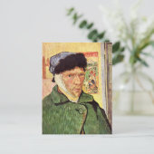 Vincent Van Gogh Self Portrait Briefkaart (Staand voorkant)