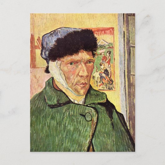 Vincent Van Gogh Self Portrait Briefkaart (Voorkant)