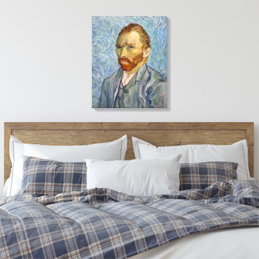 Vincent Van Gogh - Self-Portrait Canvas Afdruk (Insitu (Slaapkamer))