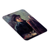 Vincent Van Gogh - Self Portrait Dark Felt Pet Magneet (Rechterzijde)