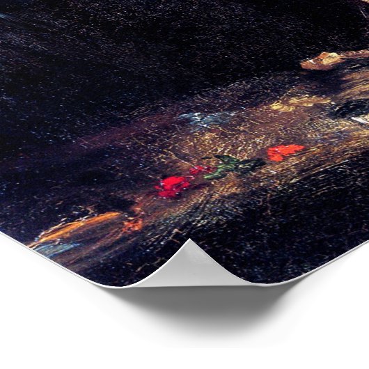 Vincent Van Gogh - Self Portrait Dark Felt Pet Poster (Hoek)