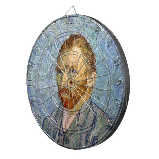 Vincent Van Gogh - Self-Portrait Dartbord (Voorkant Rechts)