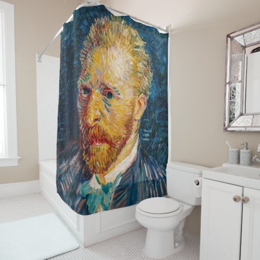 Vincent Van Gogh - Self-Portrait Douchegordijn (In situ)